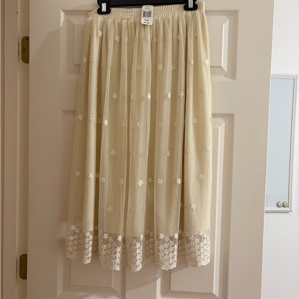 Elegant Cream Skirt